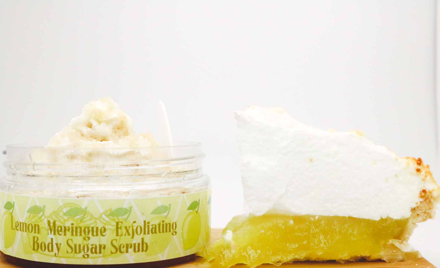 Lemon Meringue Body Scrub - Foaming Whipped Sugar Exfoliating Scrub